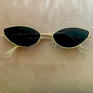 Black Gold Cat Eye Sunglasses